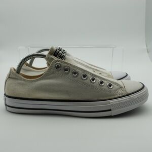Converse Laceless All Star Women Size 9.5 Shoes Tan Chuck Taylor Slip On Sneaker